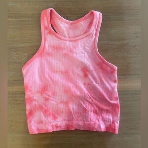 Lululemon Athletica Pink Tie-Dye Tank Top